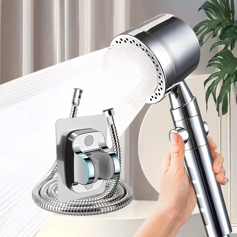 Neue 5-Modus Hochdruck wassersparende Filter Dusche Kopf Handbrause Ein Geschmack Badezimmer Zubehör einstellen: Lila