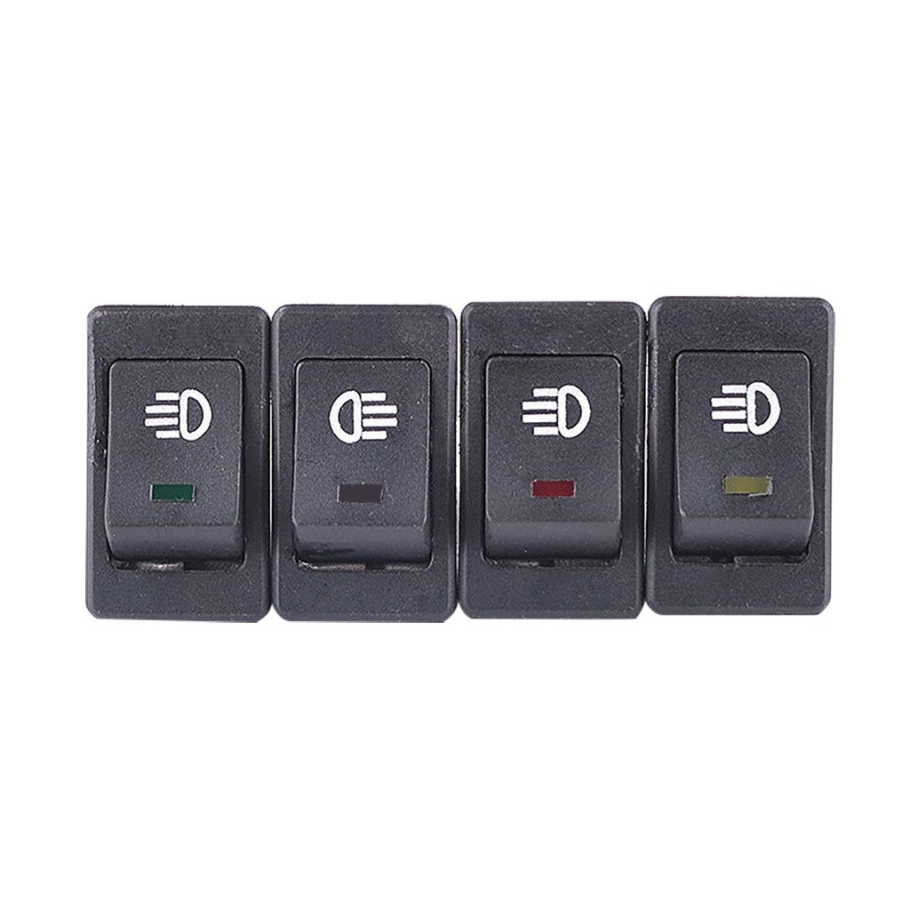 Auto 12V 35A Blauwe Led Rocker Switch Auto Accessoires Voor Mistlamp Lamp Universele 4-Pins Dash Dashboard #30
