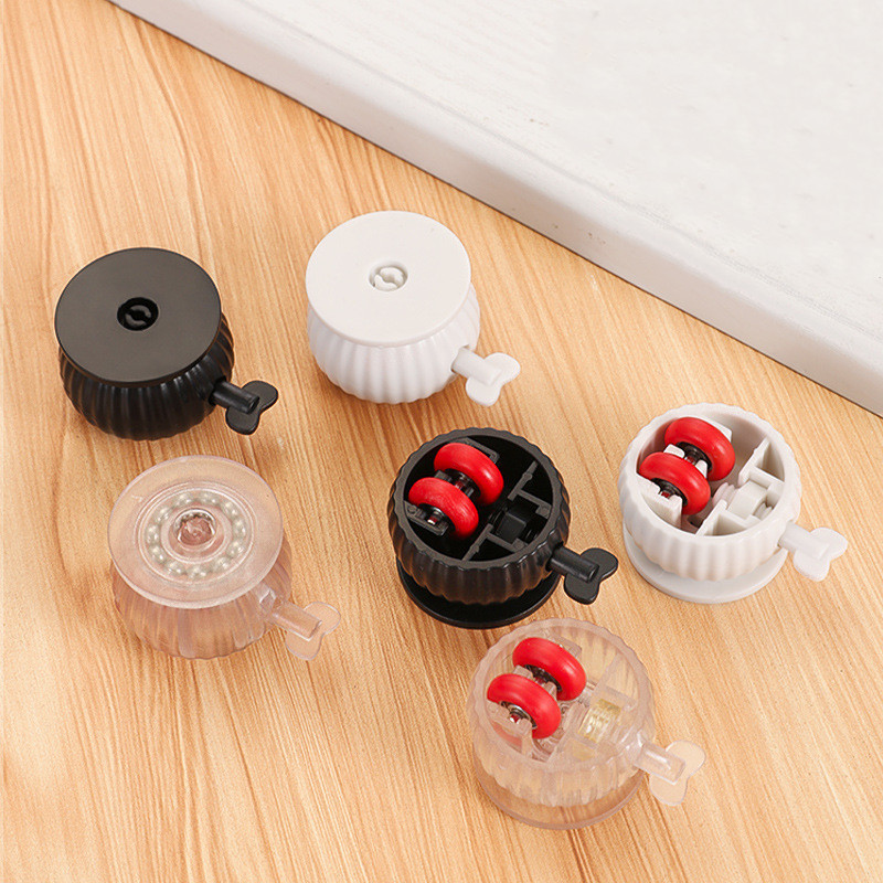 4Pcs Self Adhesive Type Furniture Casters Wheels Mute Wheels Universal Wheel 360° Rotation Strong Load-bearing With brakes