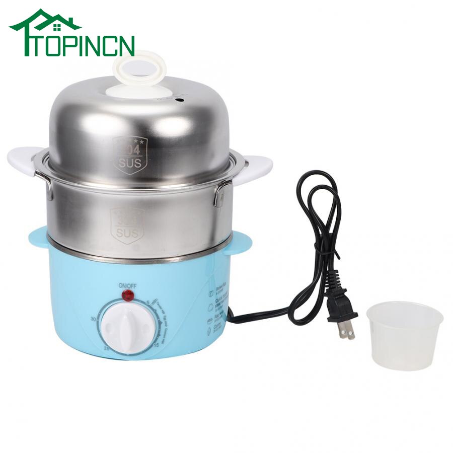 Multifunctional Electric Boilers Household Double layer Electric Egg Boiler Steamer Cooker Cooking Machine Kitchen Tool US 120V