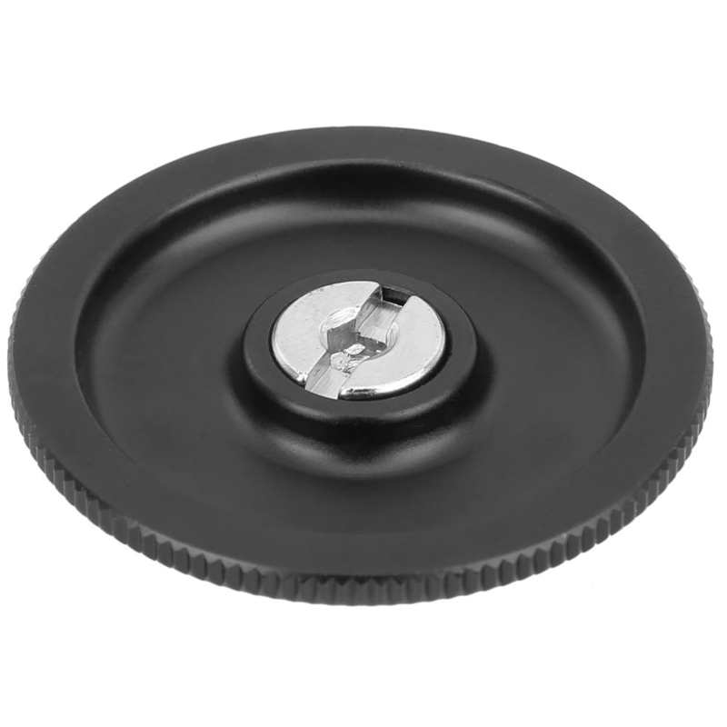 Adaptador de cabeza redonda de liberación rápida para cámara Placa de liberación rápida 1/4, Base redonda de 1.5in, Universal para trípode de cámara monopié