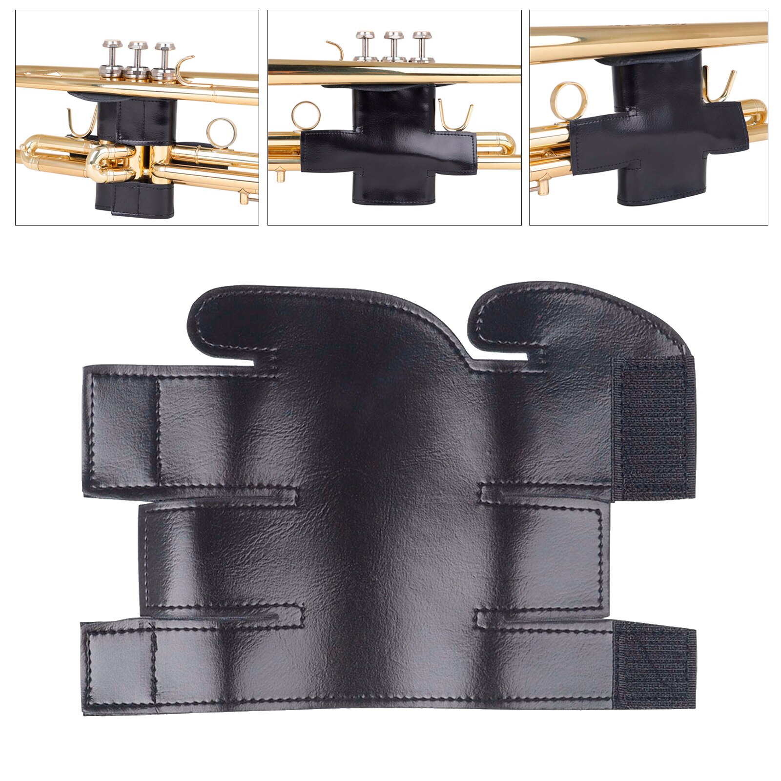 Soft Trumpet Protective Cover Sleeve Anti Scratch Anti Corrosion Magic Strap Easy Install Trumpet Accessories