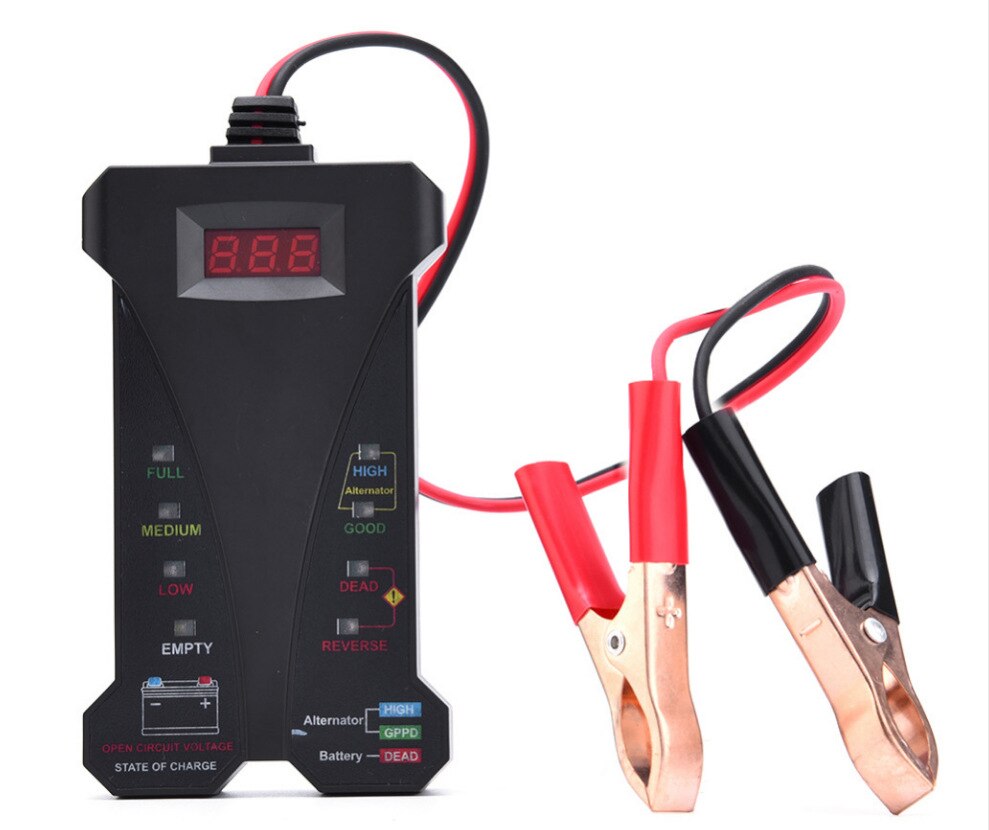 Battery Tester Electric Accumulator Tester Digital Display Battery Tester 12V Led 805 a