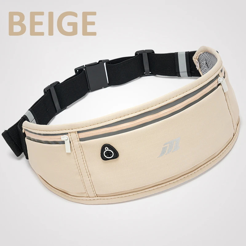 Tragbare Sport-Hüfttasche, professionelle Laufsport-Gürteltasche für Herren und Damen, multifunktionale Outdoor-Taschen mit reflektierendem Reißverschluss: grüne farbe