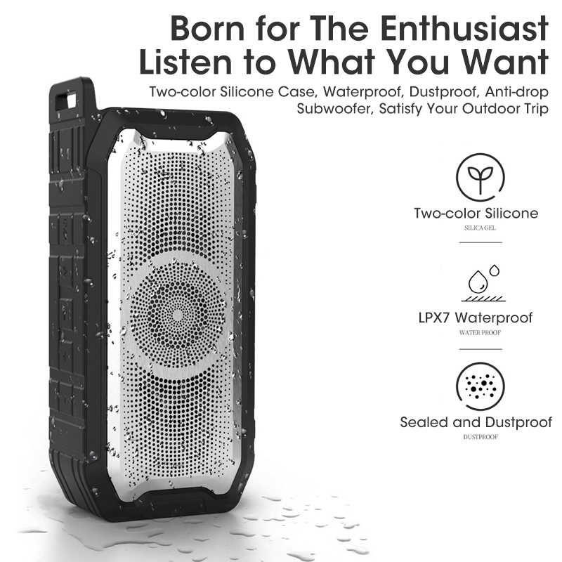 Portable Bluetooth Speaker Krachtige Subwoofer Radio Fm Draadloze Caixa De Som Bluetooth Speaker Music Sound Box High Power Bass