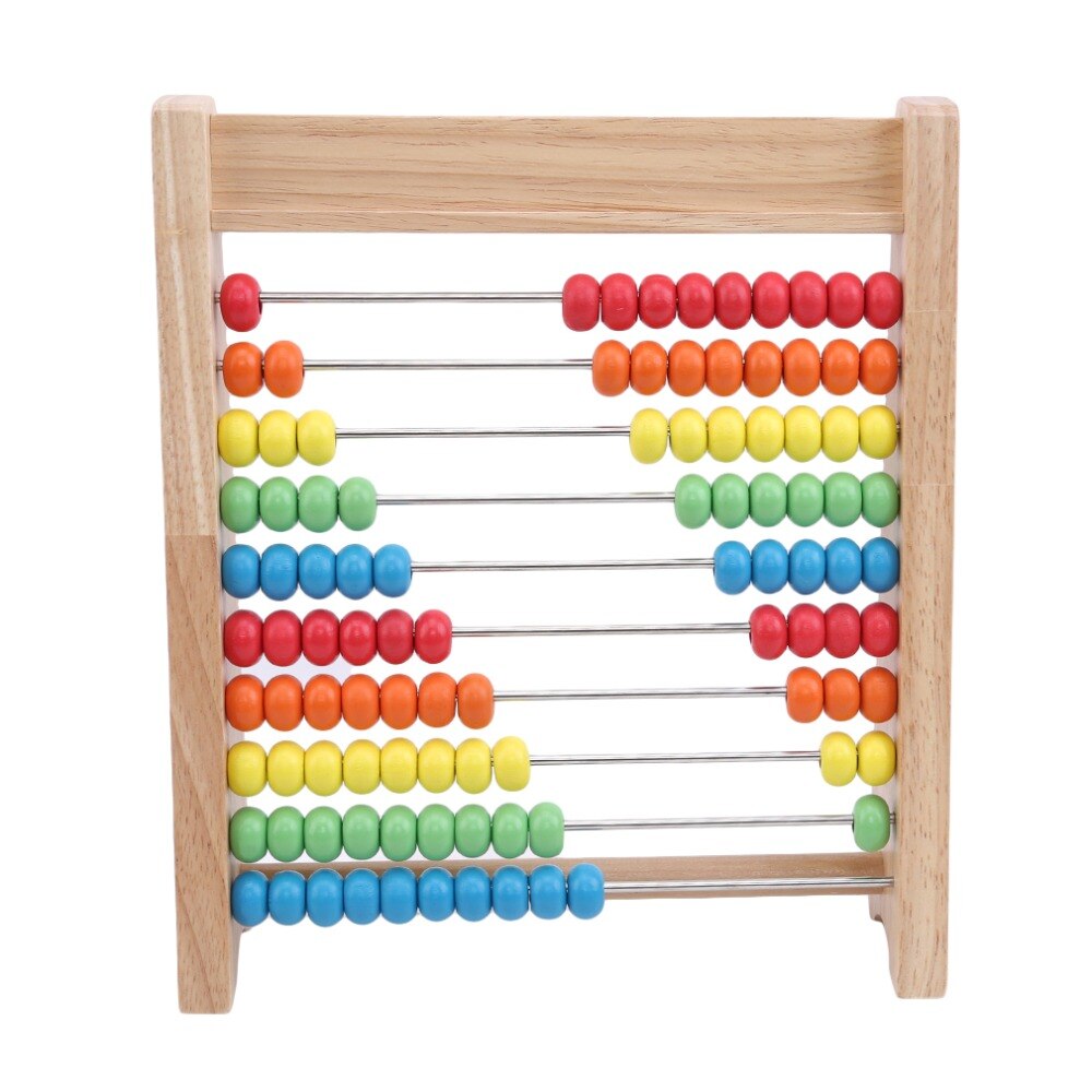 Wooden Children Beads Rainbow Abacus Arithmetic Calculation Puzzle Operation Math Toys Learning Education Puzzle Toy Style