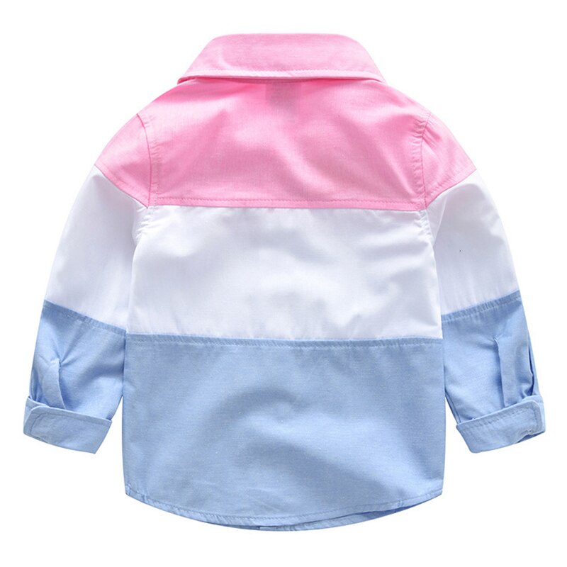 Shirt Voor Jongens Kids Katoen Knop Turn-Down Shirts Peuter Jongens Kraag Shirt Kinderen Engeland Kleding Tops Schooluniform blouse