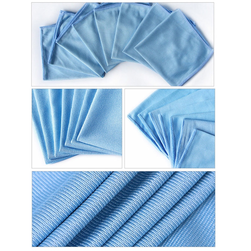 Paño de microfibra de vidrio para limpiar el coche, toallas de tela para lavar ventanas, paño absorbente para pulir el parabrisas, 30cm x 30cm, 1 unidad