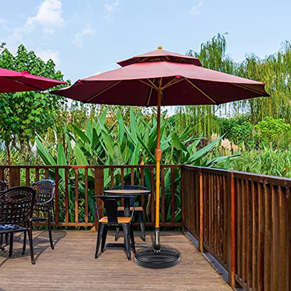 Soporte para sombrilla de playa y jardín, Base de plástico para Patio, diámetro, accesorios de jardín, 1 pieza