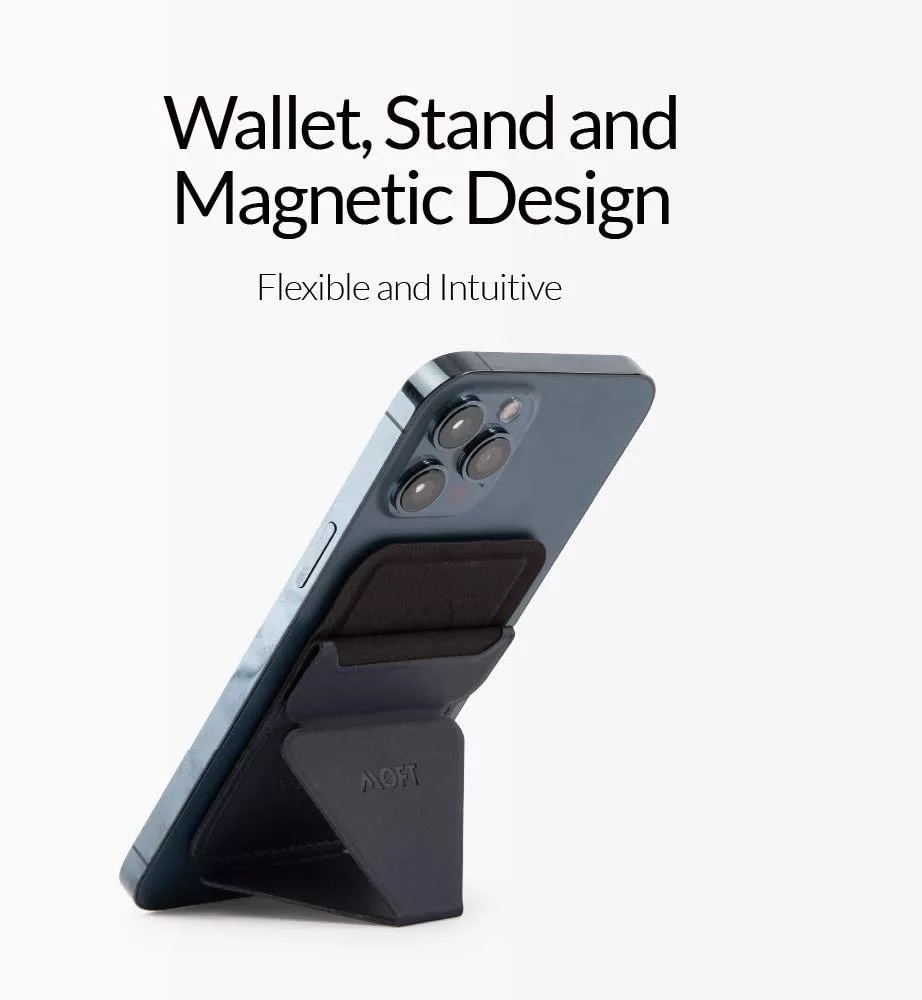 Moft Magnetic Mobile Phone Holder for Apple iPhone 12 / 12 Pro / Mini / MagSafe Dedicated Desktop Lazy Bracket with Clip Stand
