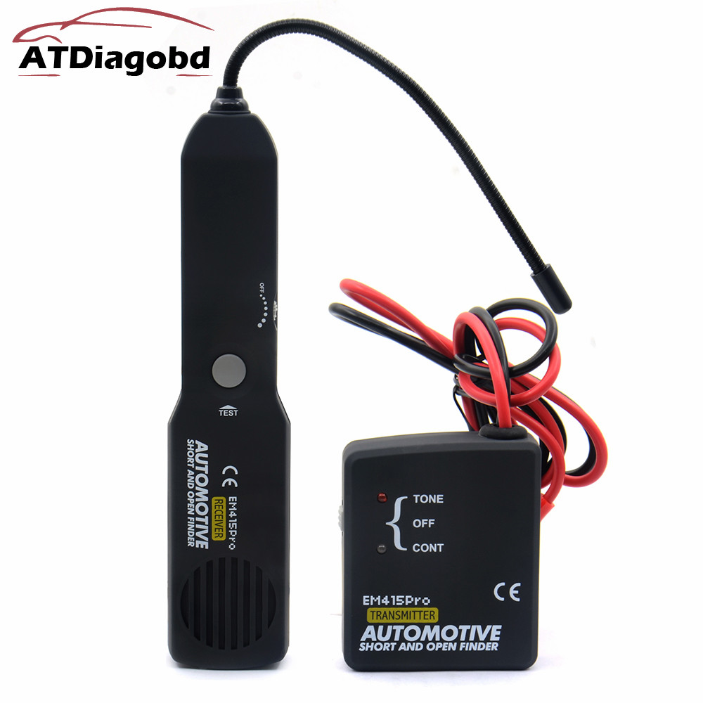 Carro automotivo curto & aberto localizador de circuito testador em415pro ferramenta reparo do carro detector tracer para fio ou cabo