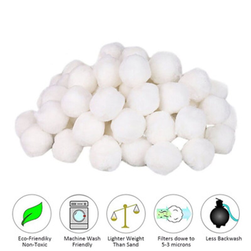 Boules de coton de Fiber de Purification de l'eau de boule de filtre de traitement des eaux usées de nettoyage de piscine qui respecte l'environnement