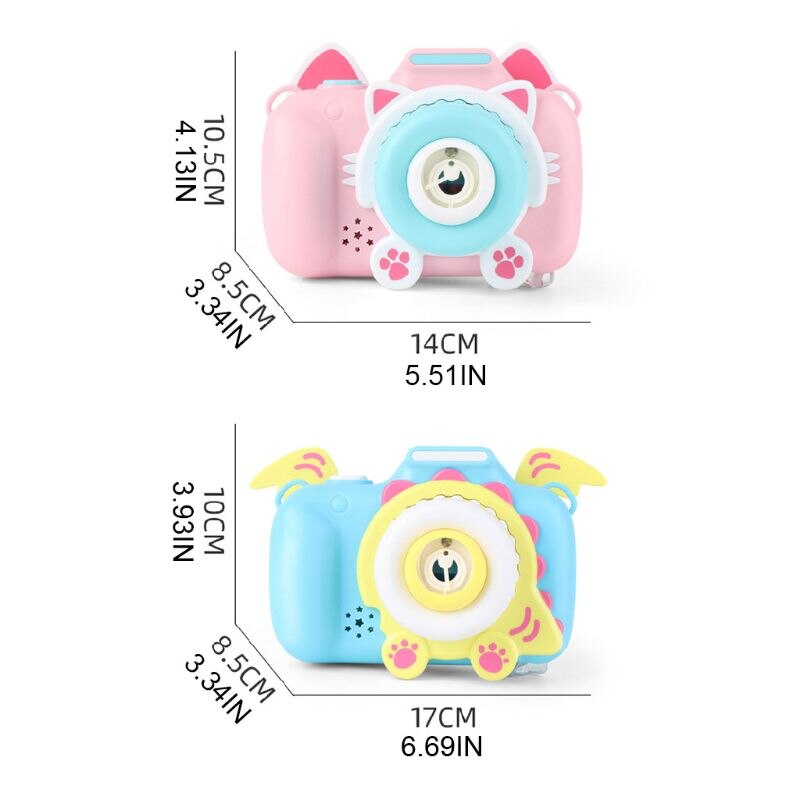 Automatyczny zestaw robić baniek mydlanych ze światłem i muzyką elektryczny ekspres robić kreskówek aparat fotograficzny zabawka mechaniczna dla dzieci kryty gra na wolnym powietrzu