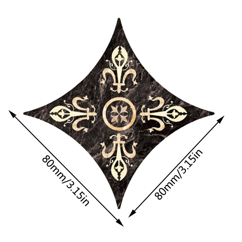 Tile Stickers Self Adhesive Diagonal Sticker Tile Floor Wall Stickers Tile Sticker Bathroom Tiles 3D Decals Home Decor: 4