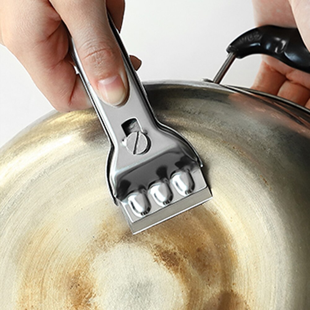 1PC Multifunction Cleaner Hob Scraper Remover Blade For Kichen Cleaning Oven Cooker Tools Stainless Steel Knife