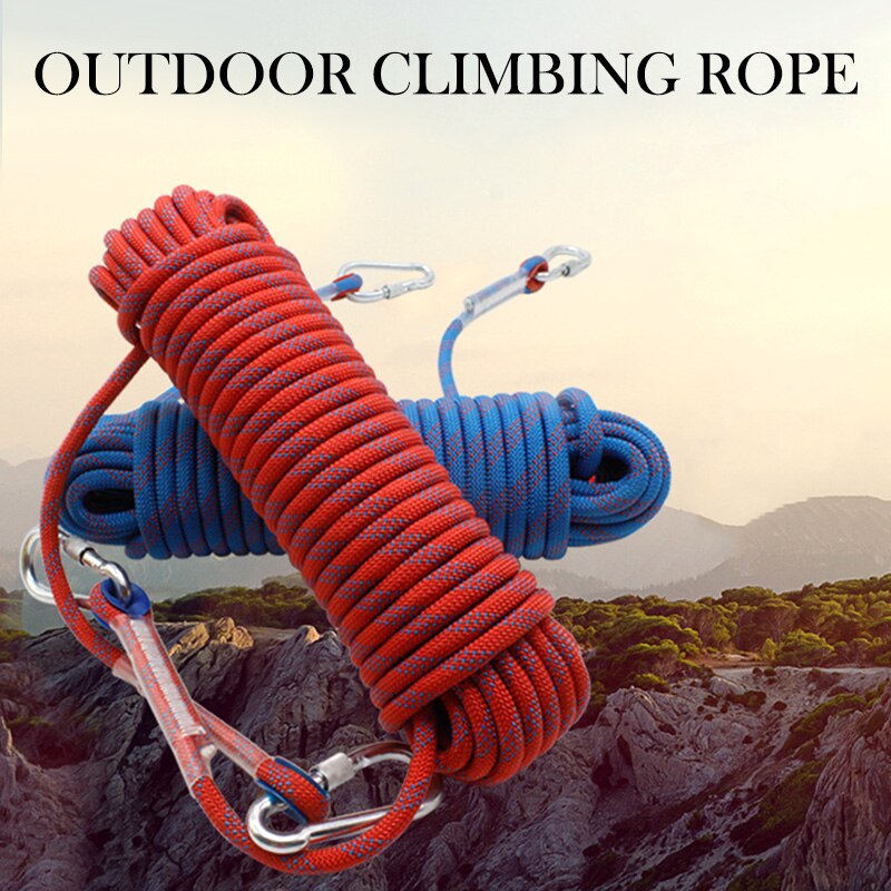 10m statisk bjergbestigning snor udendørs vandretov høj styrke sikkerhed slynge snor rappelling udstyr værktøjer