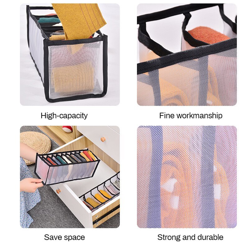 Ondergoed Opbergdoos Met Compartimenten Sokken Bra Underpants Organizer Drawers Divider Opbergdoos Kast Lade Divider