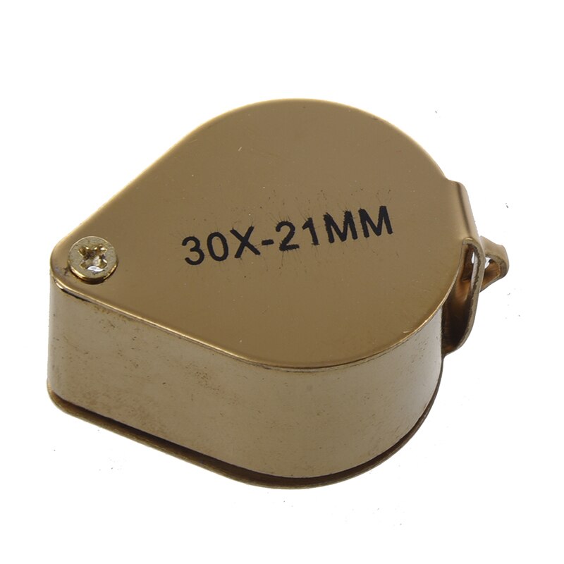 Lupa da lupa da joia de 30x 21mm-dourado