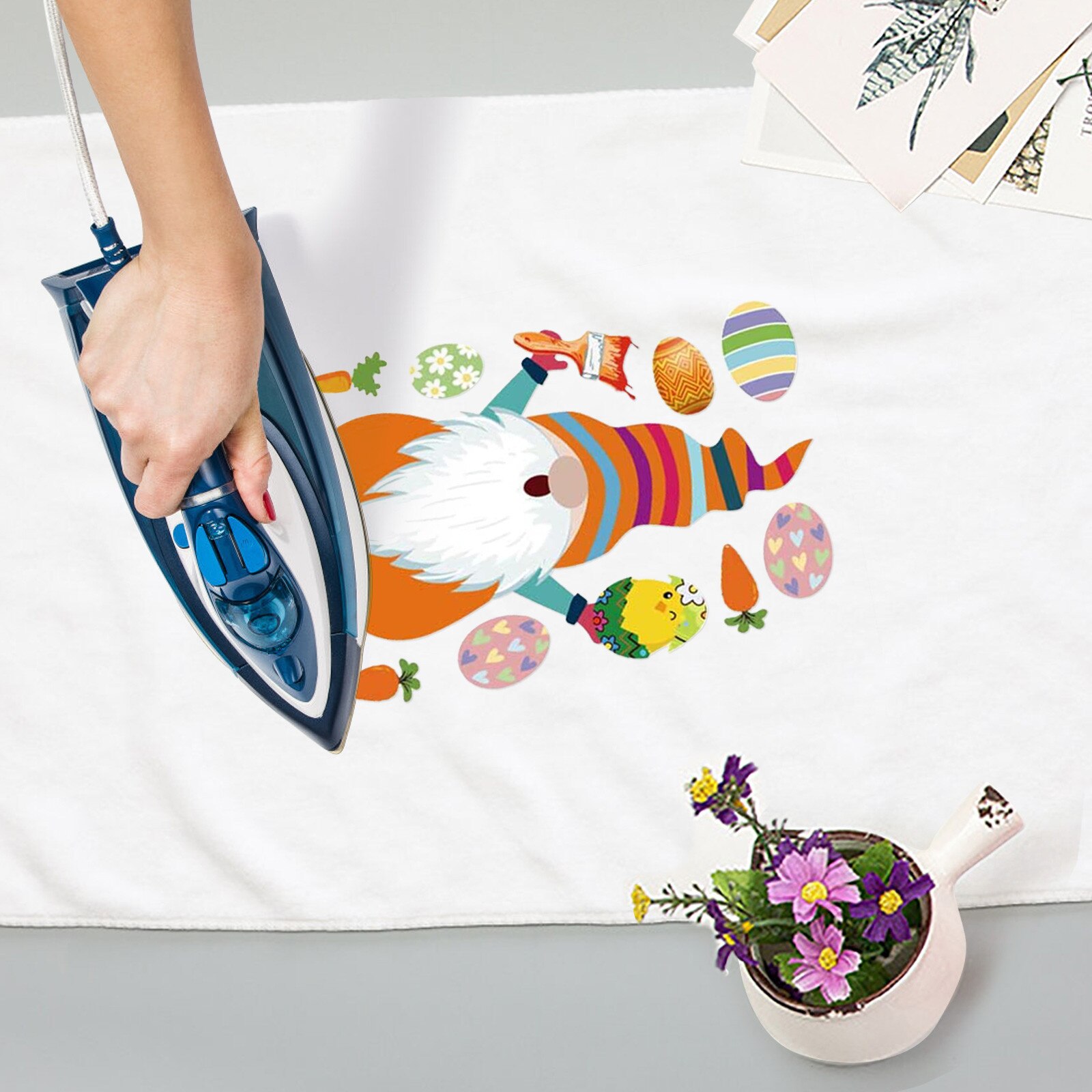 Easter decoration Dwarf DIY thermal Transfer sticker DIY Sticker Dwarf Iron Heat Transfer Sticker Clothing Heat Transfer Decals