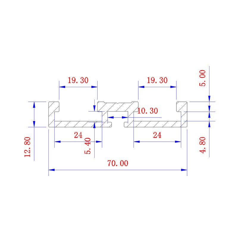 600-1200mm typ 70 geringsspår t-spår stopp glidfästen t-spår aluminiumprofil träbearbetningsbänk gör-det-självtillbehör