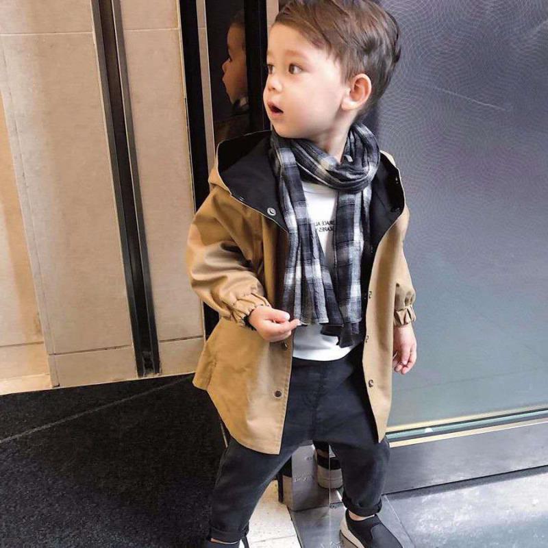 Winter Autumnb Children's Windbreaker Jacket For Boys Kids Double-faced Boys Parka Kids Child Trench Coat Girls Cotton Jackets