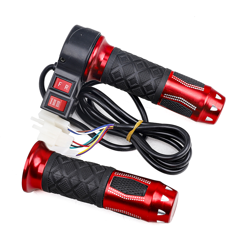 Electric Bicycle/Scooter/Motorcycle Aluminum Alloy Rolling Handle Set Speed Gas Handle/Throttle/Accelerator: Red