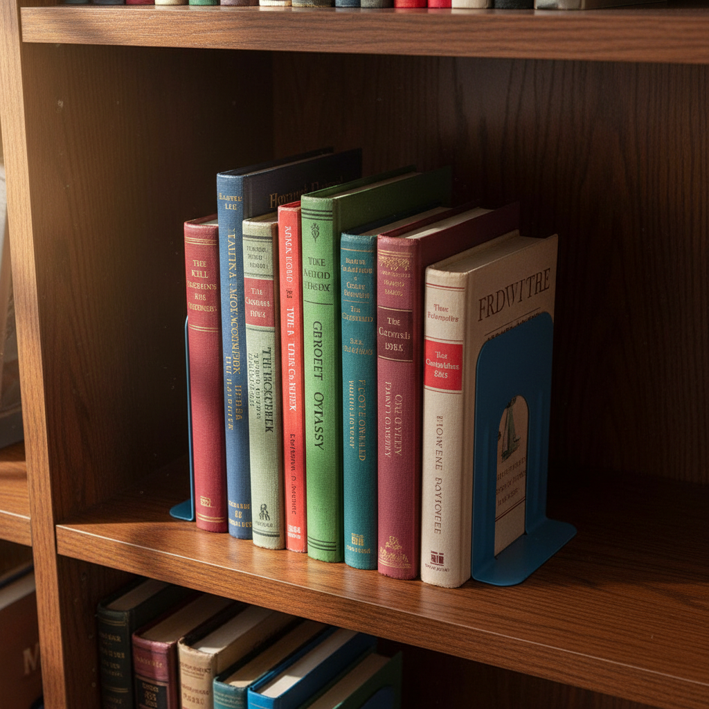 1/2 Stück einfache Buchstützen aus Metall, L-förmig, verdickter Buchständer, rutschfest, für Schreibtisch, Bücherregal, Bücher, Büro