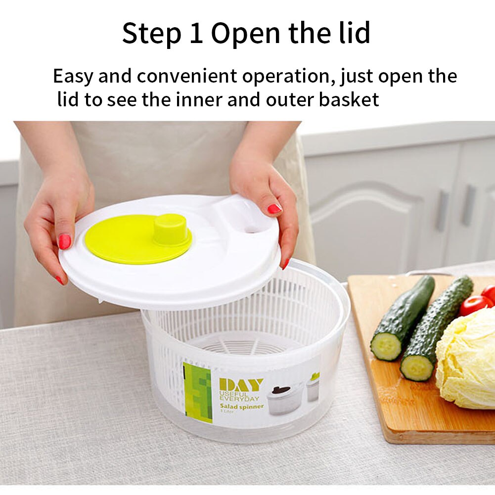 Essoreuse à salade laitue verts laveuse sécheuse Drain bac à légumes crépine pour le lavage séchage légumes à feuilles accessoires de cuisine