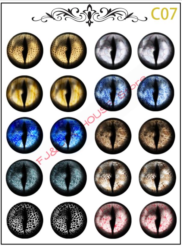 10 paren/set Stralende Kat Ogen Chips Patroon DIY Star Shining Kat Ogen Stijl voor DIY Maken Blyth BJD Poppen Oog DIY Gereedschap