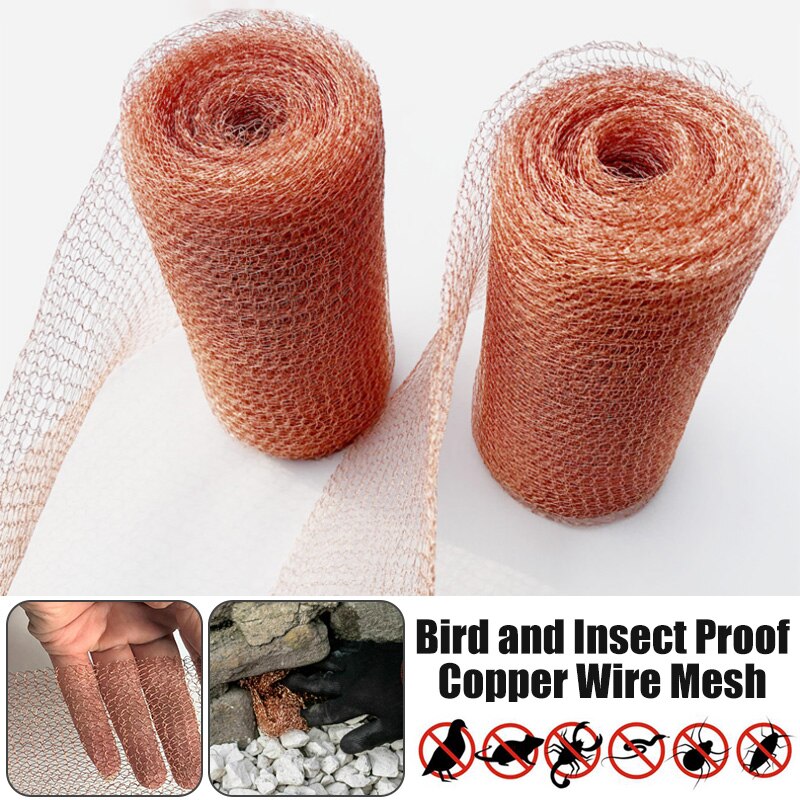 3/6 Meter Signal Shielding Net Anti-Snail Copper Wire Net Pest &amp; Rodent Net Mesh Exquisite Copper Decor Artworks Cleaning Tool