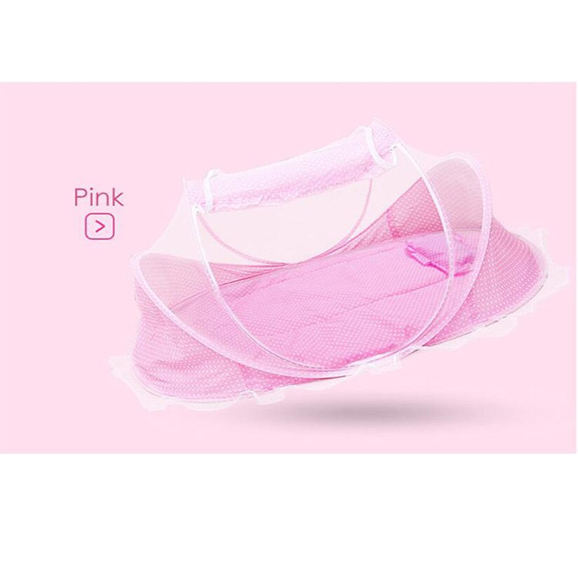 Berceau Portable pliant d&#39;été rouge pour bébé, tapis anti-moustiques, matelas pour bébé