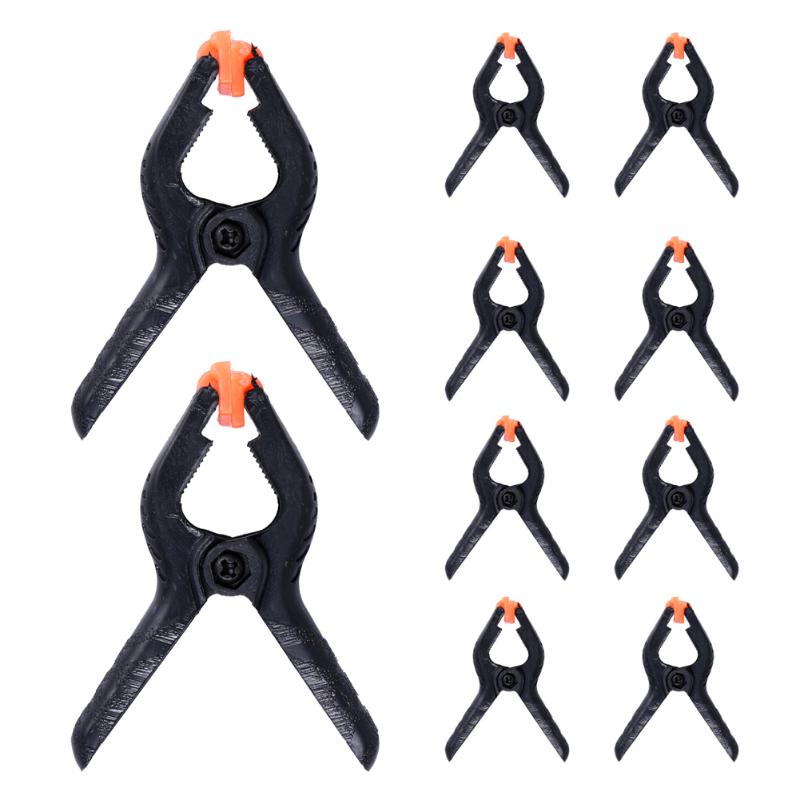 10PCS 2inch Spring Lovely Plastic Nylon Toggle Clamps For working Spring Clamps Album Studio Grip Clamp Wooden Clip