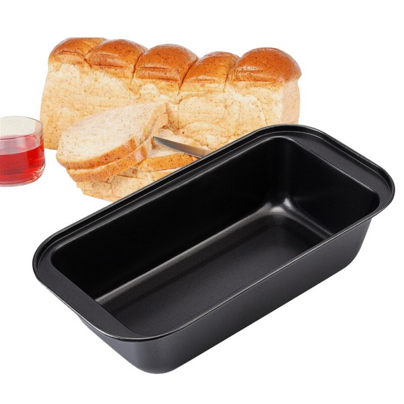 1 Stuks Bakken Pan Nonstick Carbon Staal Brood Pan Brood Pan Bakvormen Accessoires Loaf Pan Bakken Pan Carbon Staal Brood pan: Black 25cm