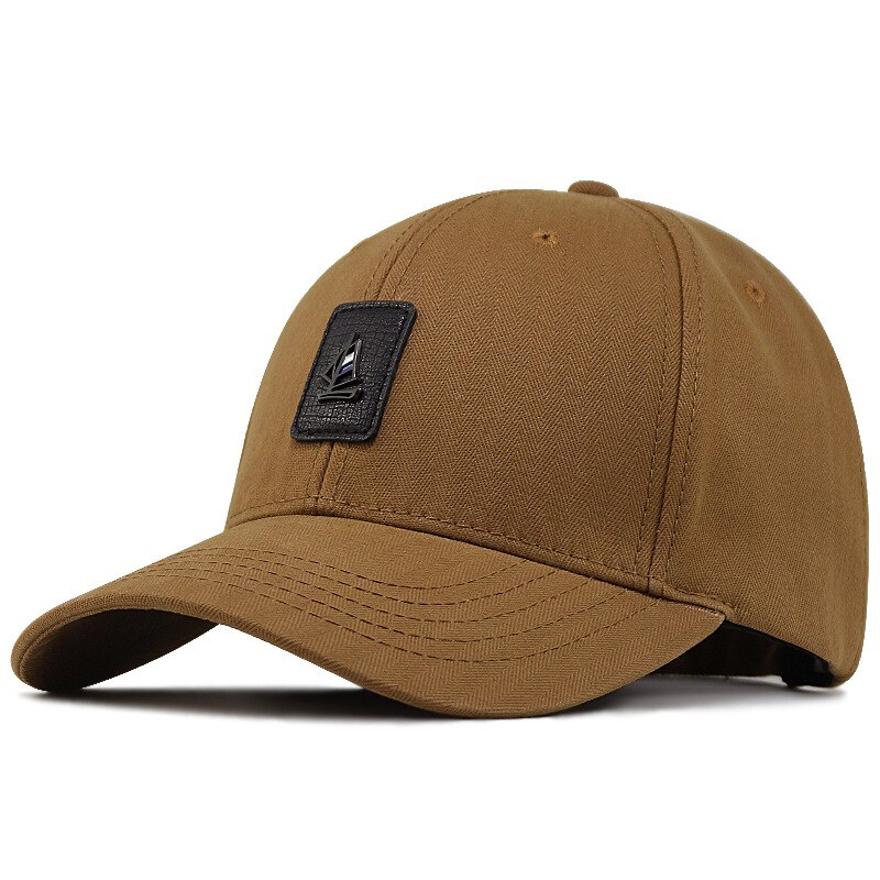Big Head Men Oversize Large Baseball Hats Dad Outdoors Fishing Casual Sun Cap Women Cotton Snapback Caps: M / Khaki