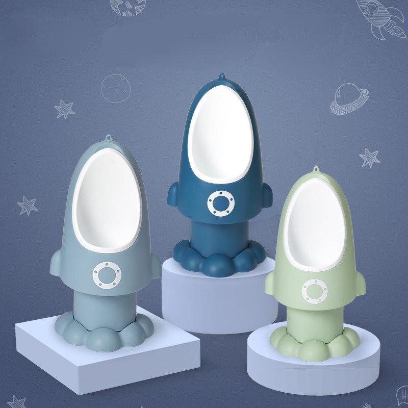 Dla dzieci nocnik toaleta pisuar Pee trener ścienny toaleta Pee trener dzieci niemowlę chłopiec łazienka rakieta pisuar