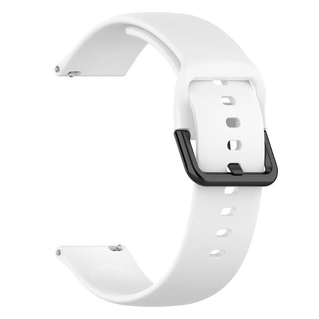 Samsung galaxy watch active 2 silikone armbånd 2 40mm 44mm l let og bærbar bærer: Hvid