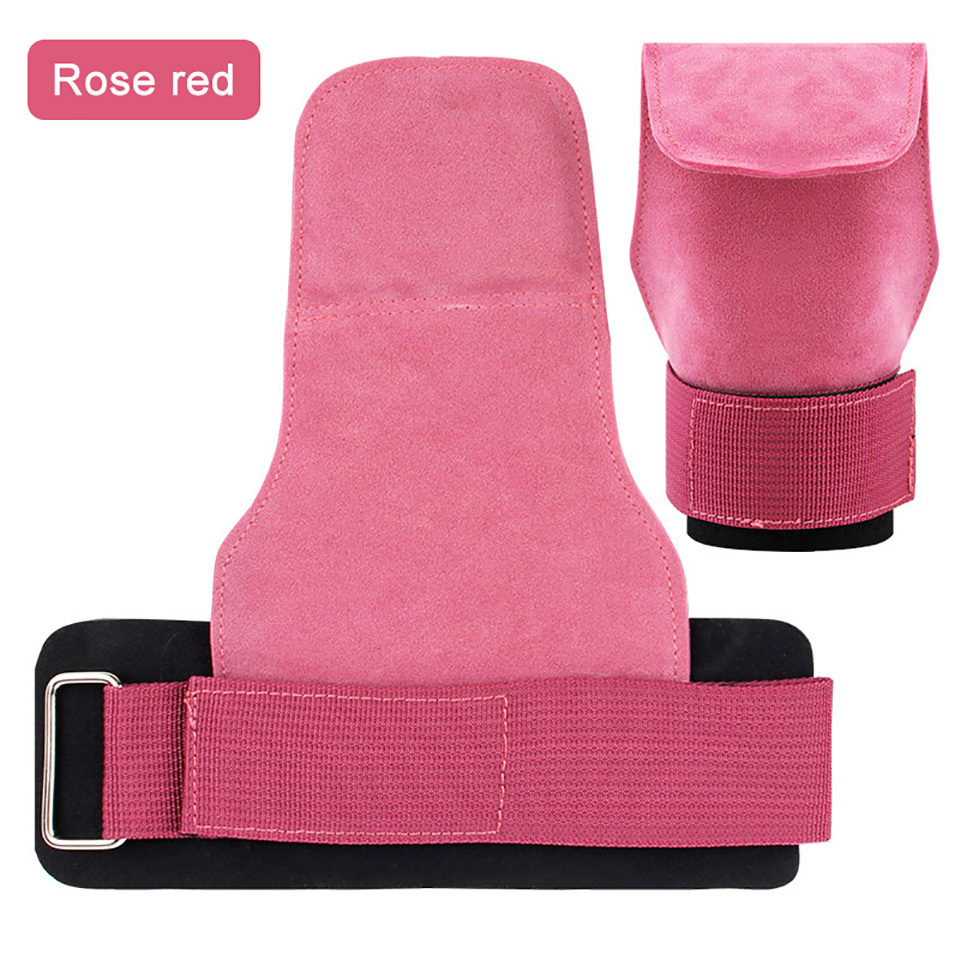 1Pcs Koeienhuid Gym Handschoenen Anti-Slip Gewicht Power Riem Lifting Pads Deadlift Riem Workout Crossfit Fitness Handschoenen Palm bescherming