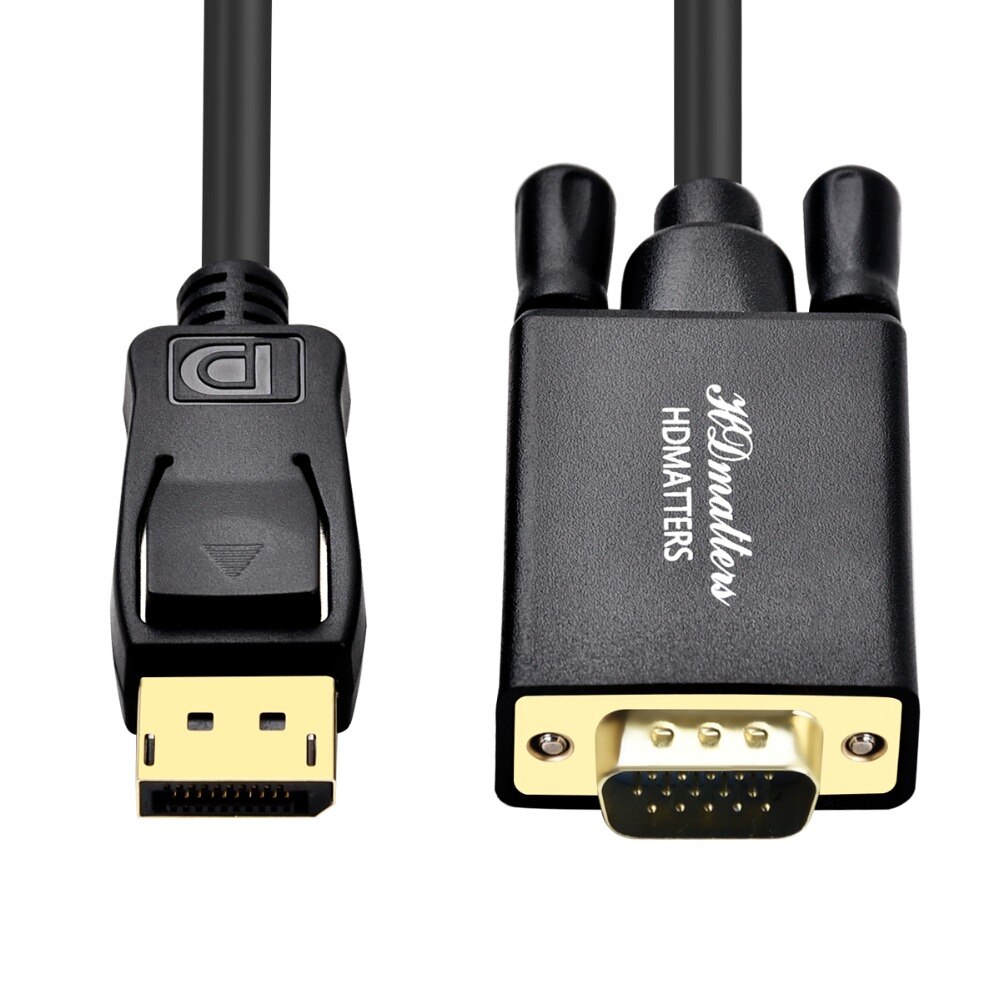 Premium Displayport to VGA cable 1.8M 3.0M Dp in to VGA out for HP Dell Lenovo PC laptop