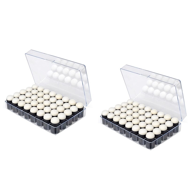 80Stck Finger Schwamm beschmieren Malerei Tinte Pad Stanzen Pinsel Handwerk fallen Kunst Werkzeuge mit Kasten Büro Schule Zeichnung DIY handwerk: Ursprünglich Titel