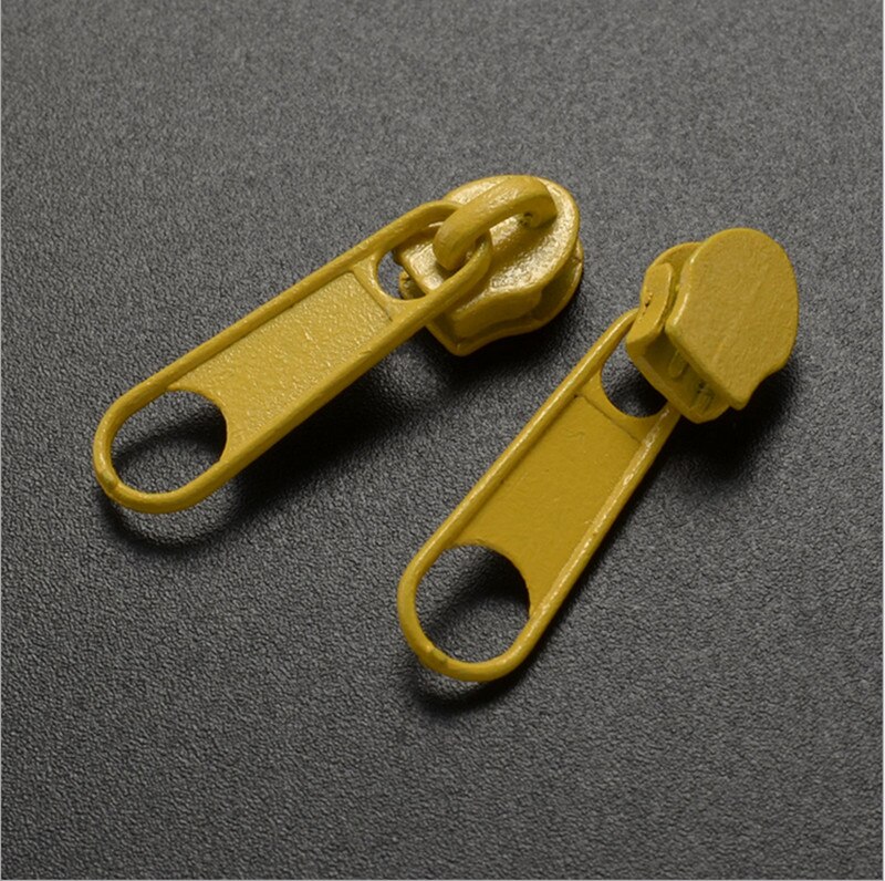 Alipress-deslizadores de cremallera de Metal, cabeza de cremallera para coser, herramientas de sastre, 24 colores, , 100 unids/lote, 3 #