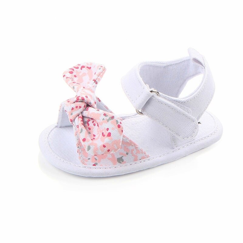 2020 novo 1 par crianças do bebê dos meninos das meninas sapatos de lona antiderrapante bowknot toddlers criança sandálias babygirl sapatos