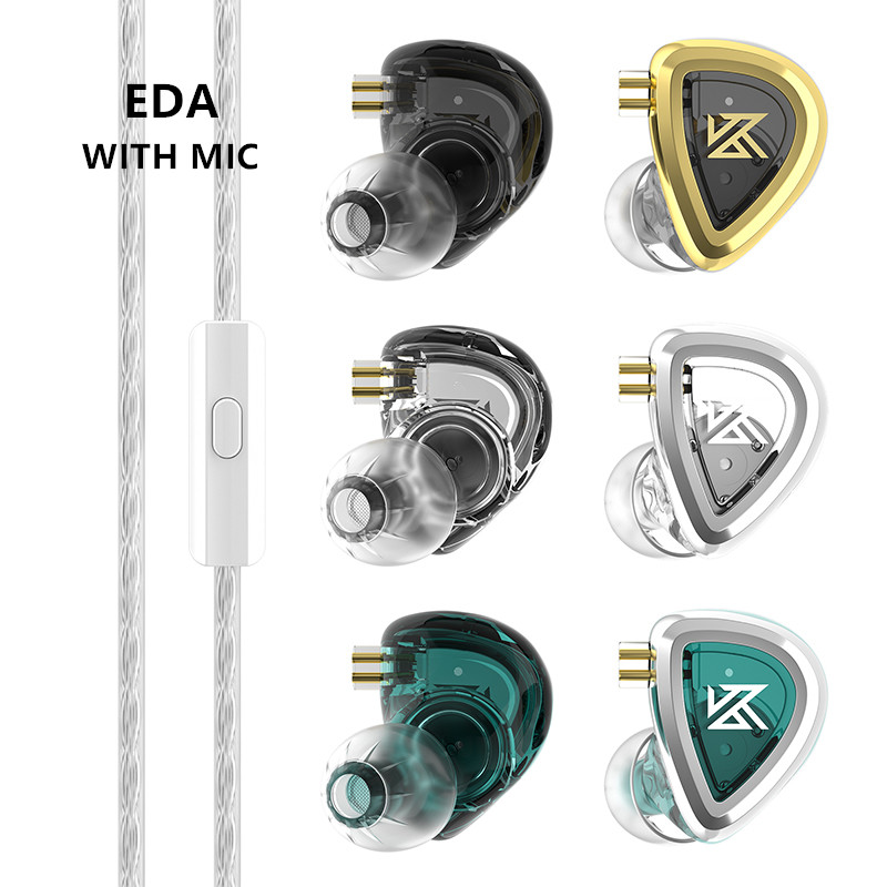 KZ EDA słuchawki basowe/zbalansowane/Hi-Res słuchawki douszne słuchawki douszne sportowy zestaw słuchawkowy HIFI z redukcją szumów KZ EDXPRO EDC EDS: WHITE