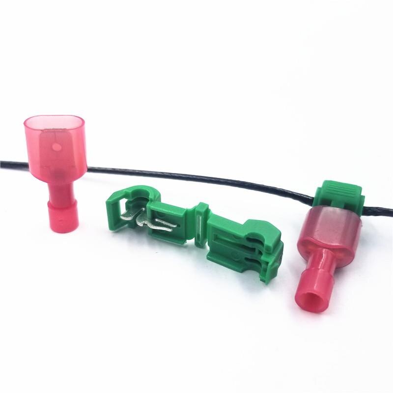 Kabel Quick Terminal Connector Bedrading Clip Kit 40Pcs Auto Crimp Splice Draad Lock: green