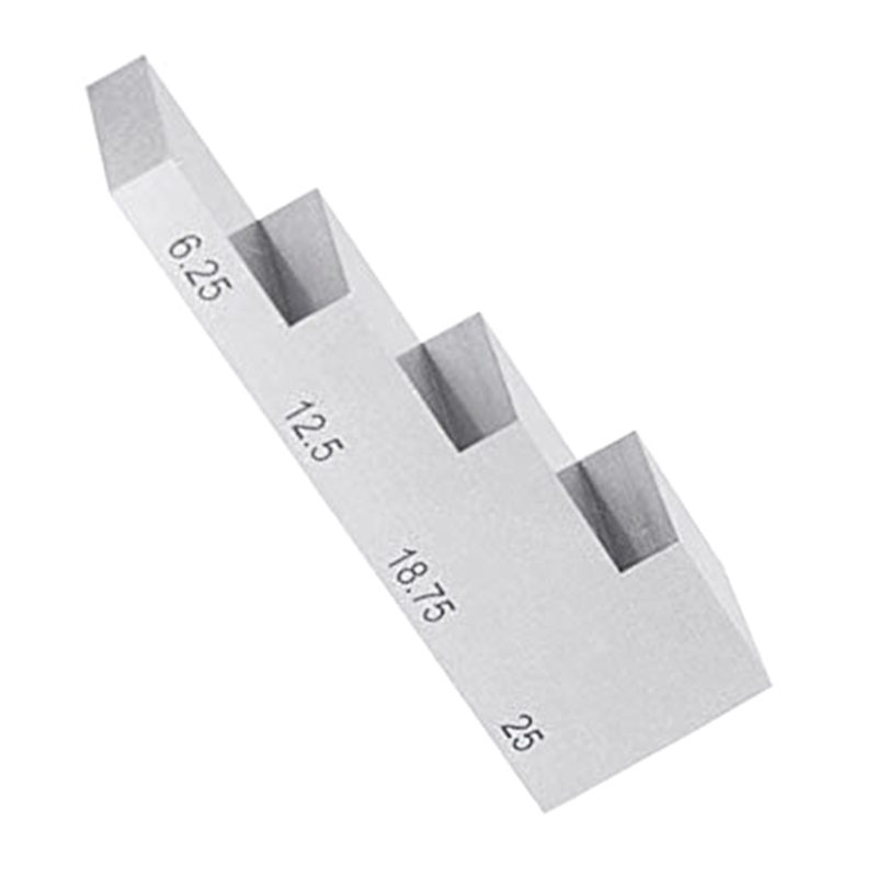 Ultrasonic Thickness Tester Gauge Calibration Block 4 Step Thickness Compatible with Thickness &amp; Linearity Calibration