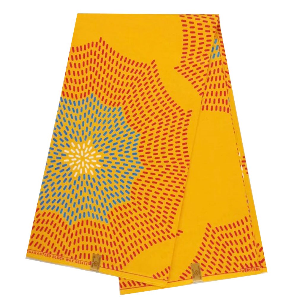 Afrikanische Wachs Stoff Wahre Echt Wachs 100% Baumwolle Block Drucken ankara Nigerian Wachs Stoffe für Kleid Pange 11,11 Preis: NNW-0012
