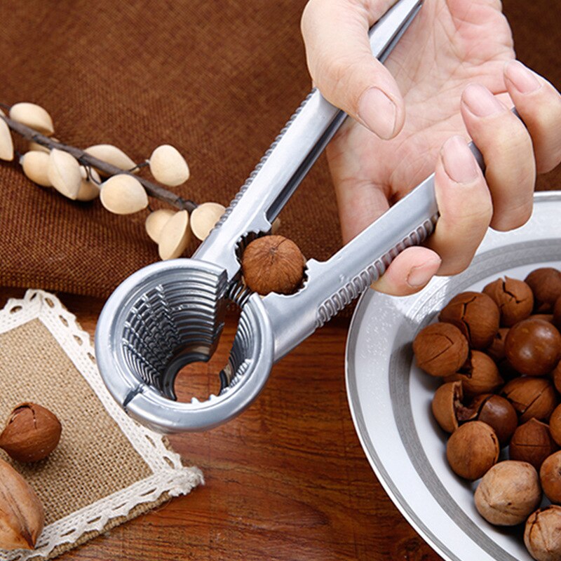 Almond Walnut Pecan Crack Hazelnut Hazel Filbert Nut Kitchen Nutcracker Sheller Clip Tool Clamp Plier Cracker