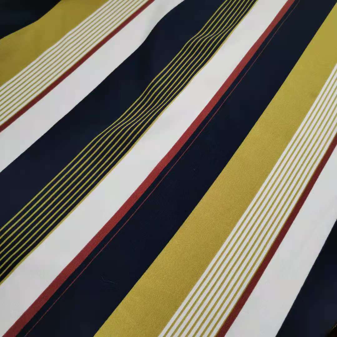 Rayure robe en mousseline de soie tissu élastique fête jupe tissu bricolage matériel de couture