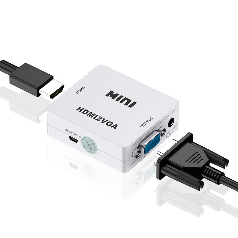 Adaptateur de détartreur HDMI vers AV HD 1080P convertisseur vidéo Composite boîtier HDMI vers RCA AV/CVSB L/R vidéo Mini HDMI2AV Support NTSC PAL