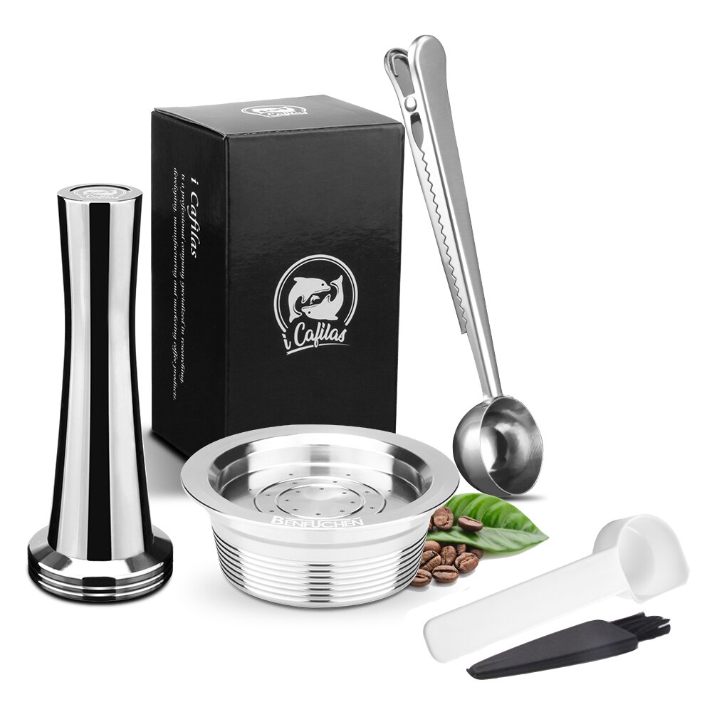 Reusable Refillable Coffee Capsule Cup Comaptible For Lavazza A Modo Mio Jolie Espria Idola Stainless Steel Capsules Cup Pod