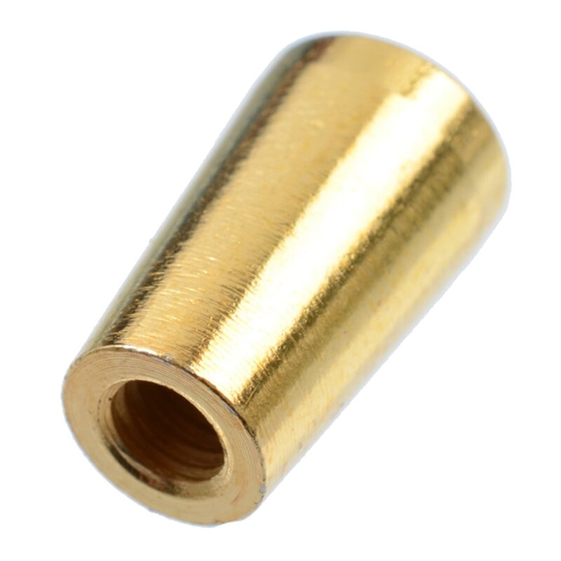 Przełącznik gitarowy Selektor Metalowa końcówka 3-drożny przełącznik dwupozycyjny Pokrętło Końcówka Gwint wewnętrzny Przycisk końcówki pokrętła gitary elektrycznej: Złote